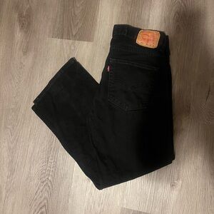 Levi's Men's 550 Black Jeans 30 X 26